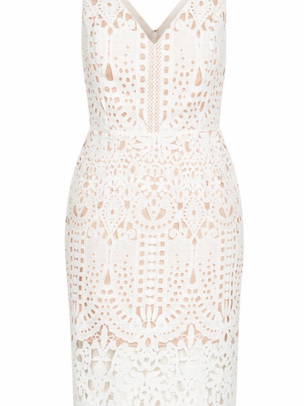 City Chic All Class Dress - ivory